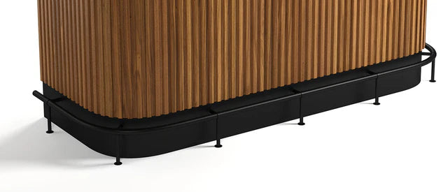 RAM Game Room Prohibition Series "Foot Rail" for Prohibition 84" Cocktail Bar