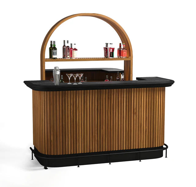 RAM Game Room Prohibition Series "Foot Rail" for Prohibition 84" Cocktail Bar