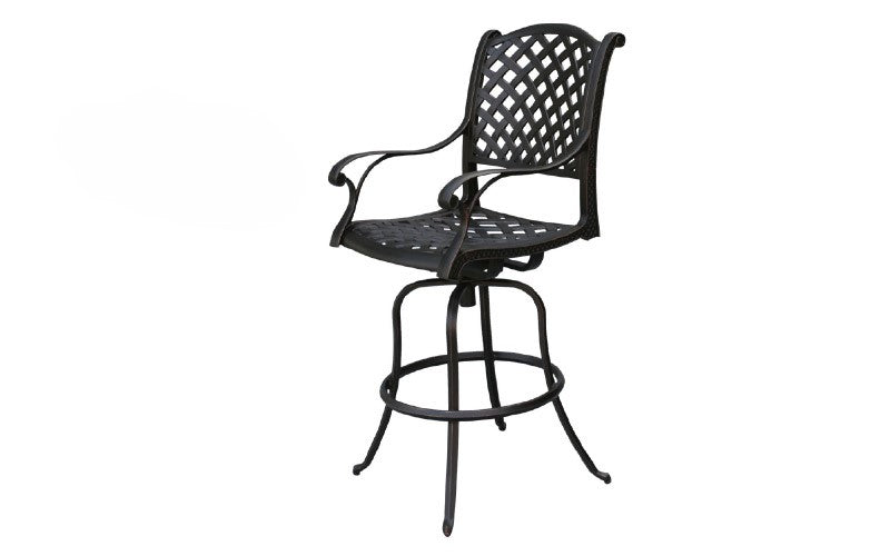 New Providence Cast Aluminum Swivel Bar Chair by DWL