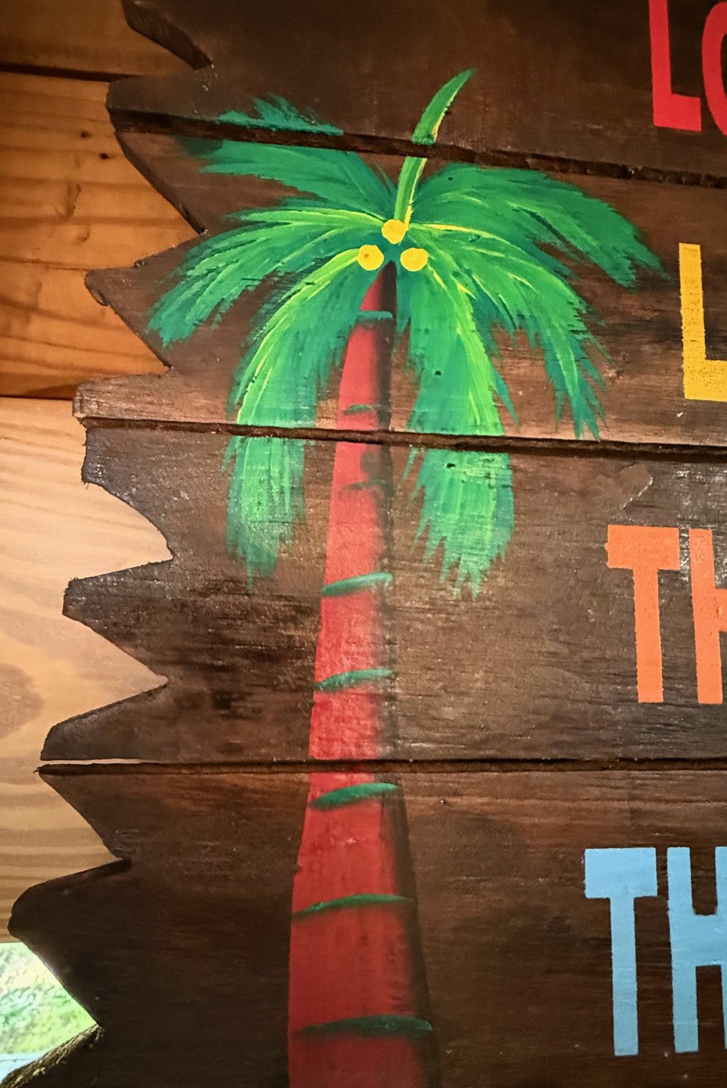 RAM Game Room Hand Painted "Lower The Latitude" Outdoor Decor Wall Art