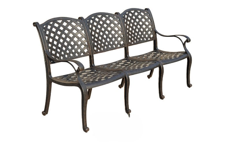 New Providence Cast Aluminum 3 Seat Bench by DWL