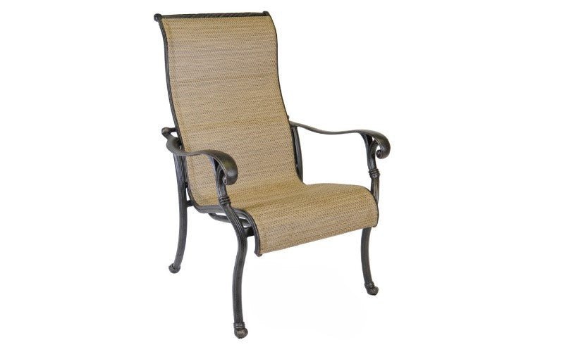 Summit Cast Aluminum Sling Dining Chair by DWL